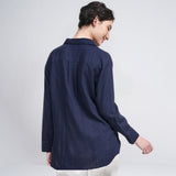 Opal Set Of 2 - Shirts & Pants - Navy Blue And Ecru