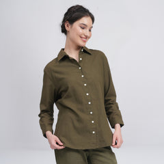 Jessica Shirt - Olive Green