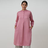 Pleated Tunic - Dusty Pink