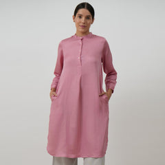 Pleated Tunic - Dusty Pink