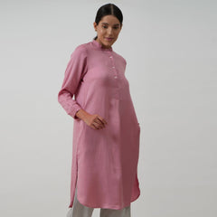 Pleated Tunic - Dusty Pink