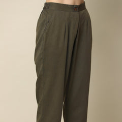 Tapered Pants - Olive Green