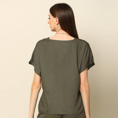 Aurora Top - Olive