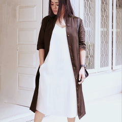 Dakota Set Of 2 - Long Shirt Jacket & Dress - Choconila