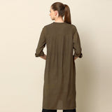 Pleated Tunic - Olive