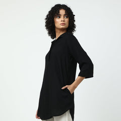 Skipper Collar Tunic - Black