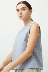 Shell Top - Iceberg Blue