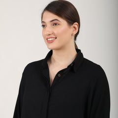 Sardaar Long Shirt - Black