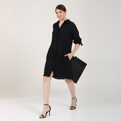 Sardaar Long Shirt - Black