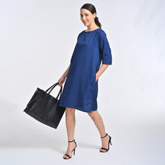 Sack Dress - Navy