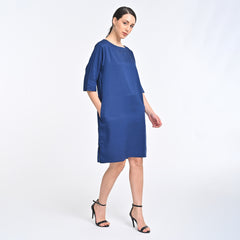 Sack Dress - Navy