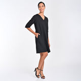Sack V Dress - Black