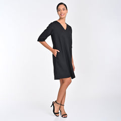 Sack V Dress - Black