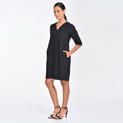 Sack V Dress - Black
