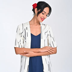 Long Overlay - Ecru Cedar Print - Limited Edition