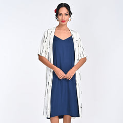 Long Overlay - Ecru Cedar Print - Limited Edition