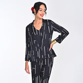 Donna Blazer - Black Cedar Print - Limited Edition