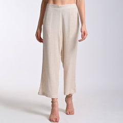 Dahlia Set Of 2 - Sleeveless Tunic & Pants - Beige