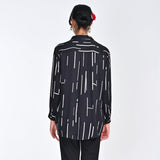 Opal Set Of 2 - Shirts & Pants - Black Cedar Print & Black - Limited Edition