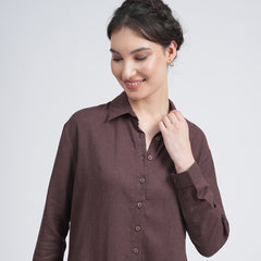 Jessica Shirt - Coffee