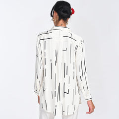 Opal Set Of 2 - Shirts & Pants - Ecru Cedar Print & Ecru - Limited Edition