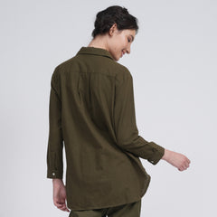 Opal Set Of 2 - Shirts & Pants - Olive Green