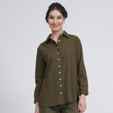 Jessica Shirt - Olive Green