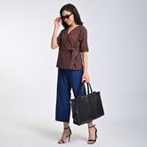 Evelyn Set of 2 - Coffee Brown & Navy Blue
