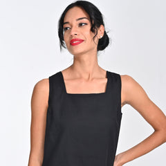 Ruth Square Neck Top - Black