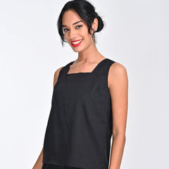 Ruth Square Neck Top - Black