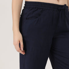 Noir Pants - Navy Blue