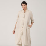 Dakota Long Shirt Jacket - Beige