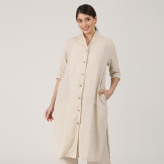 Dakota Long Shirt Jacket - Beige