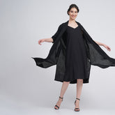 Dakota Set Of 2 - Long Shirt Jacket & Dress - Black