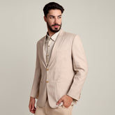 iL Lino Blazer - Relaxed Fit - Linen Blend - Natural Grey