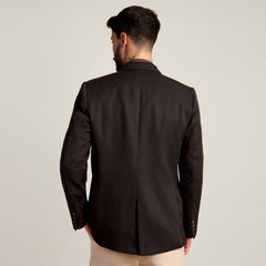 iL Lino Blazer - Relaxed Fit - Linen Blend - Coffee Brown