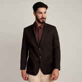 iL Lino Blazer - Relaxed Fit - Linen Blend - Coffee Brown