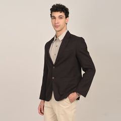 iL Lino Set of 3 - Relaxed Fit Linen Blend Blazer, Relaxed Fit Linen Blend Shirt & Relaxed Fit Cotton Stretch Chinos - Coffee Brown, Greige & Beige