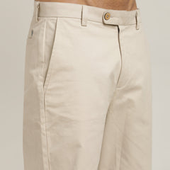 Aruku Chino Pants - Relaxed Fit - Cotton - Beige