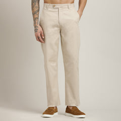 Aruku Chino Pants - Relaxed Fit - Cotton - Beige