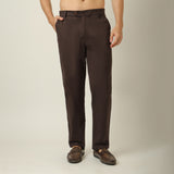 Aruku Chino Pants - Relaxed Fit - Cotton - Coffee Brown