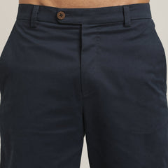 Aruku Chino Pants - Relaxed Fit - Cotton - Navy Blue