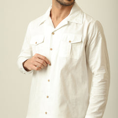 Safari Shirt - Linen Cotton - Ecru