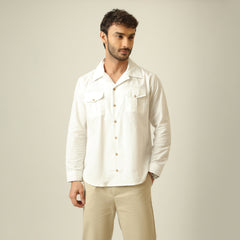 Safari Shirt - Linen Cotton - Ecru
