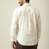 Relaxed Work Shirt - Linen Cotton - Ecru