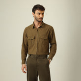 Relaxed Work Set Of 2 - Linen Cotton - Olive Green