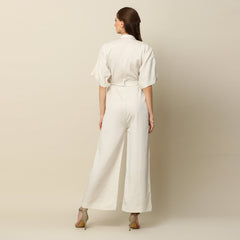 Manhattan Jumpsuit - Ecru