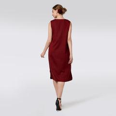 Jackie Dress - Maroon