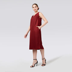 Jackie Dress - Maroon