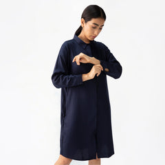 Sardaar Long Shirt - Navy